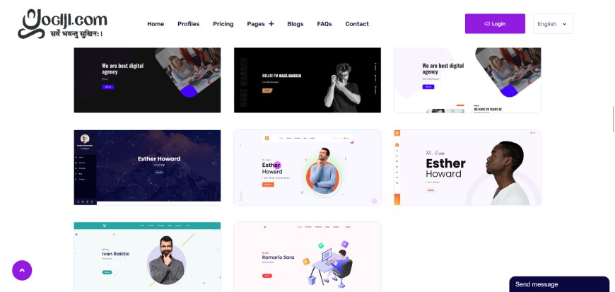 CV / Portfolio / VCard / Profile Website Builder SAAS